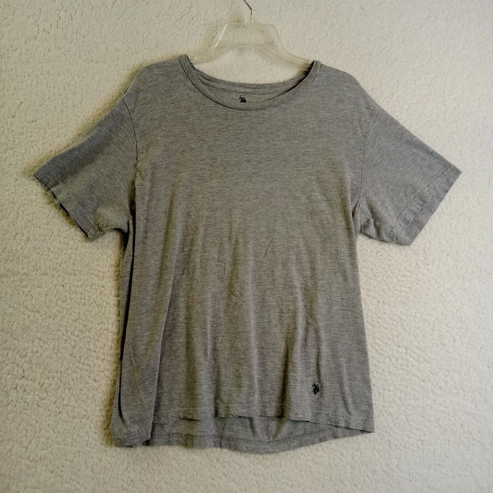 U.S. Polo Assn. T-Shirt Adult‎ XL Short Sleeve Gray w/ Logo Cotton